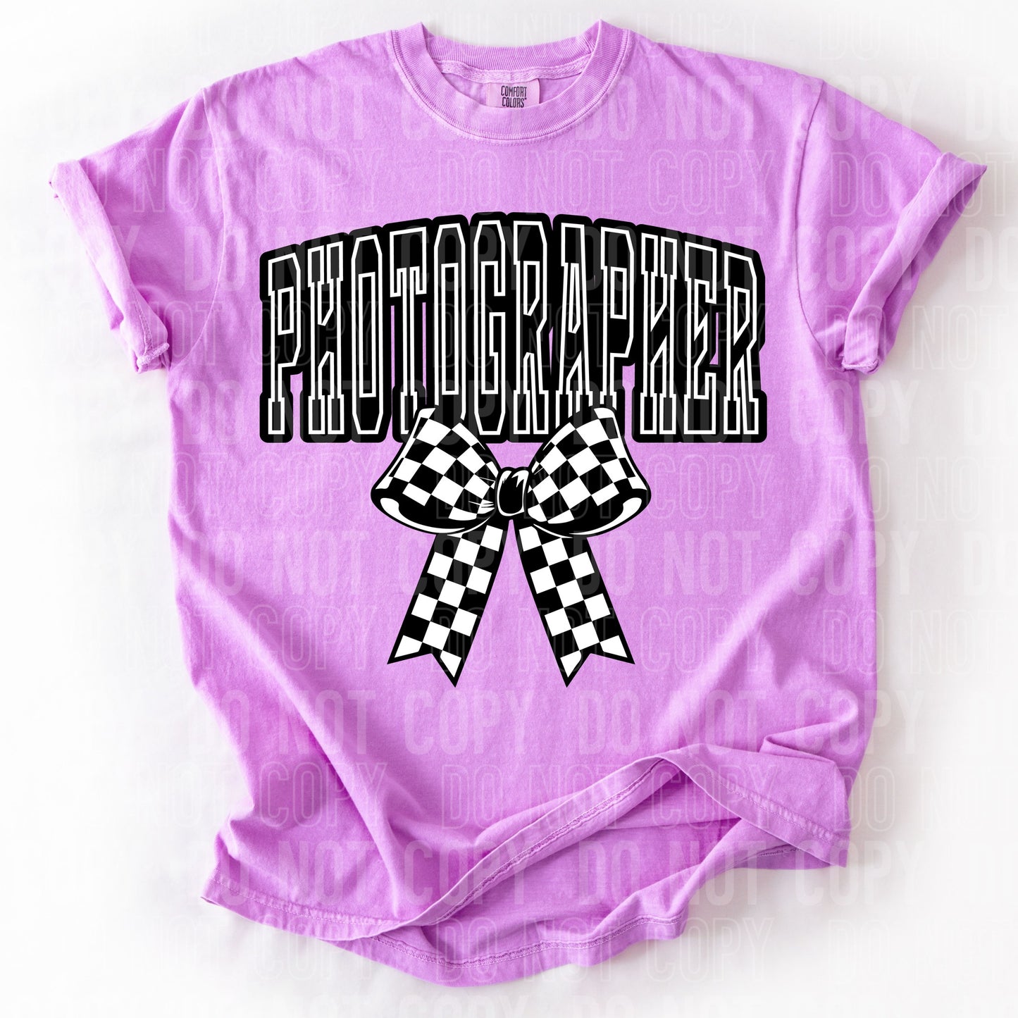 Checkered Photographer-  TRANSFERS (SBB)