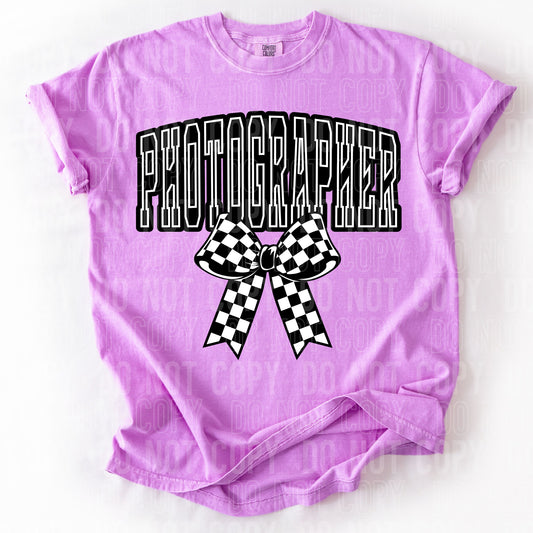 Checkered Photographer-  TRANSFERS (SBB)