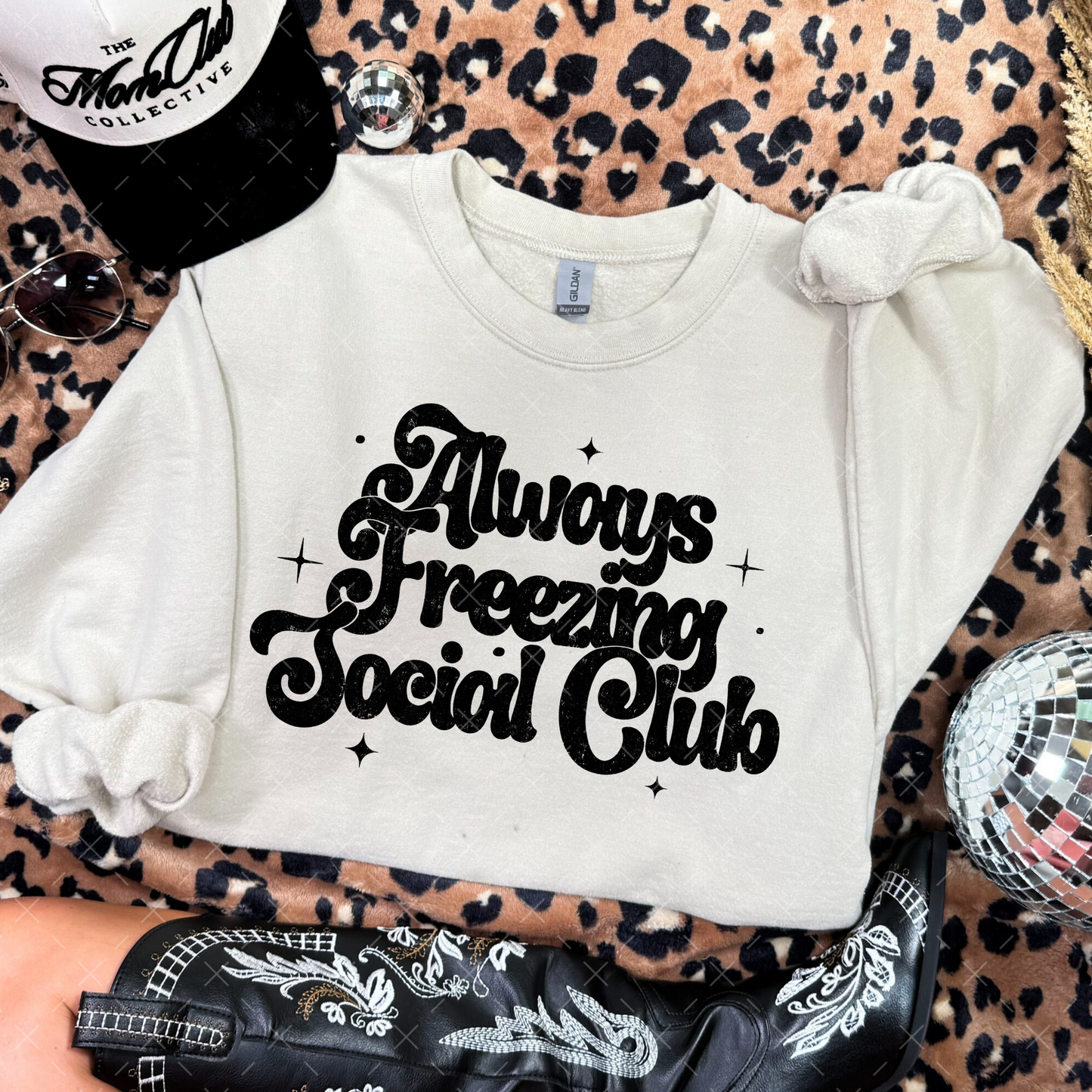 Always Freezing Social Club / Black  - TRANSFER (S)