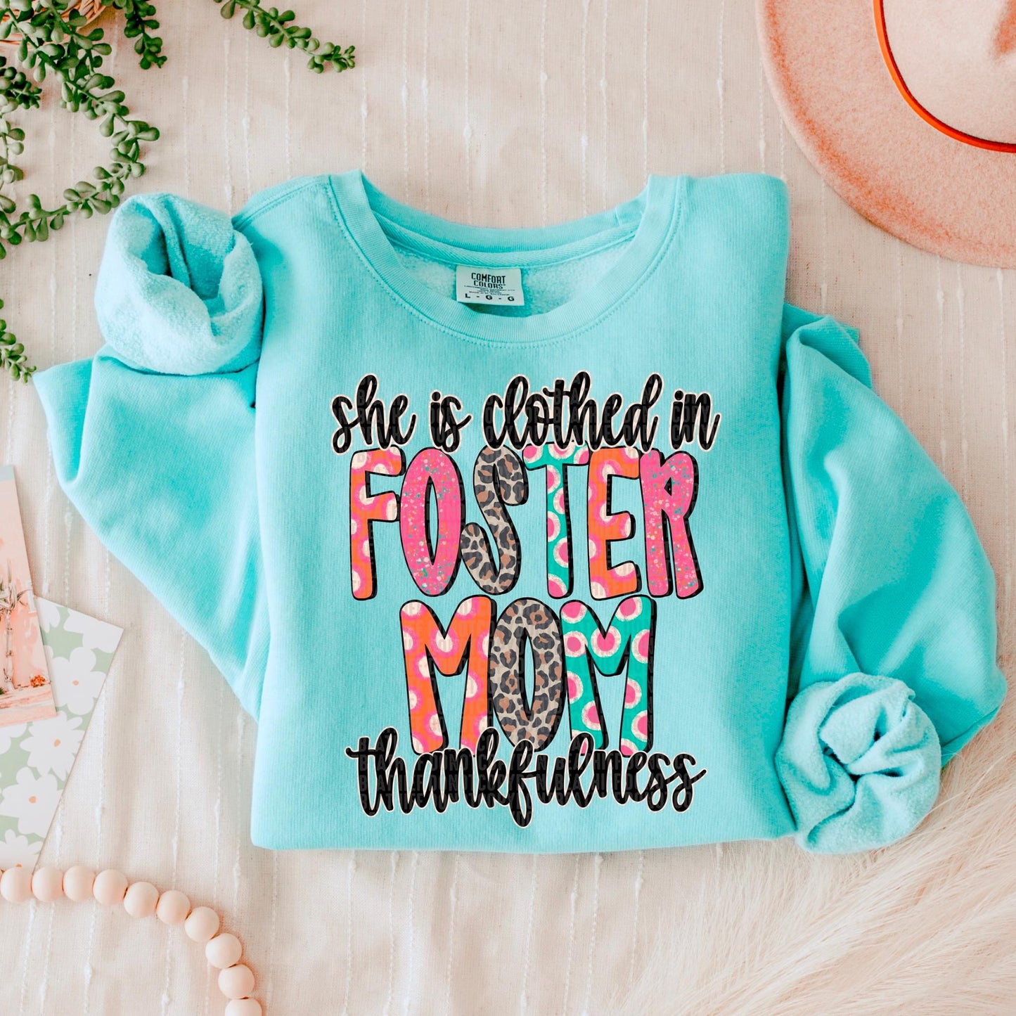 She is clothed in thankfulness FOSTER MOM- Transfer (SDD)