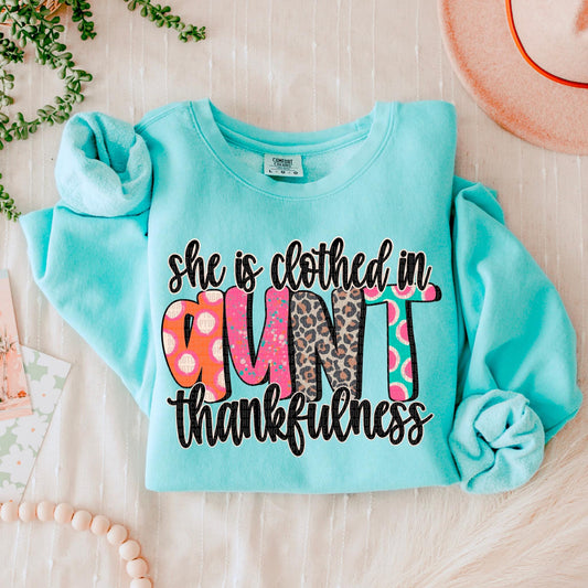 She is clothed in thankfulness AUNT- Transfer (SDD)