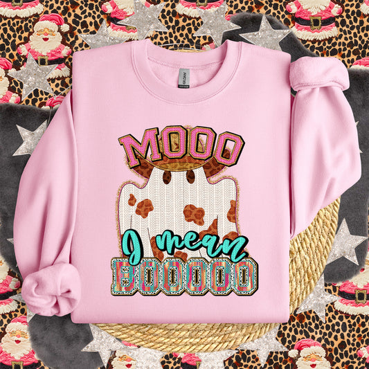 Moo…I Mean Boo Cowboy Ghost - TRANSFER (KD)