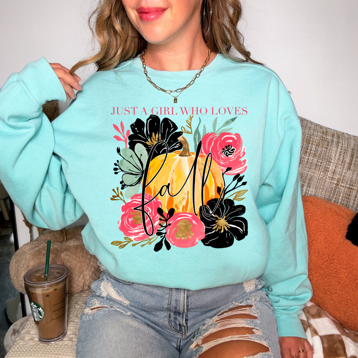 Just A Girl Who Loves Fall - TRANSFER (SC)