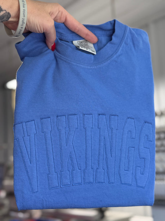 CUSTOM NAME/WORD RAGGY TSHIRT- EMBROIDERED