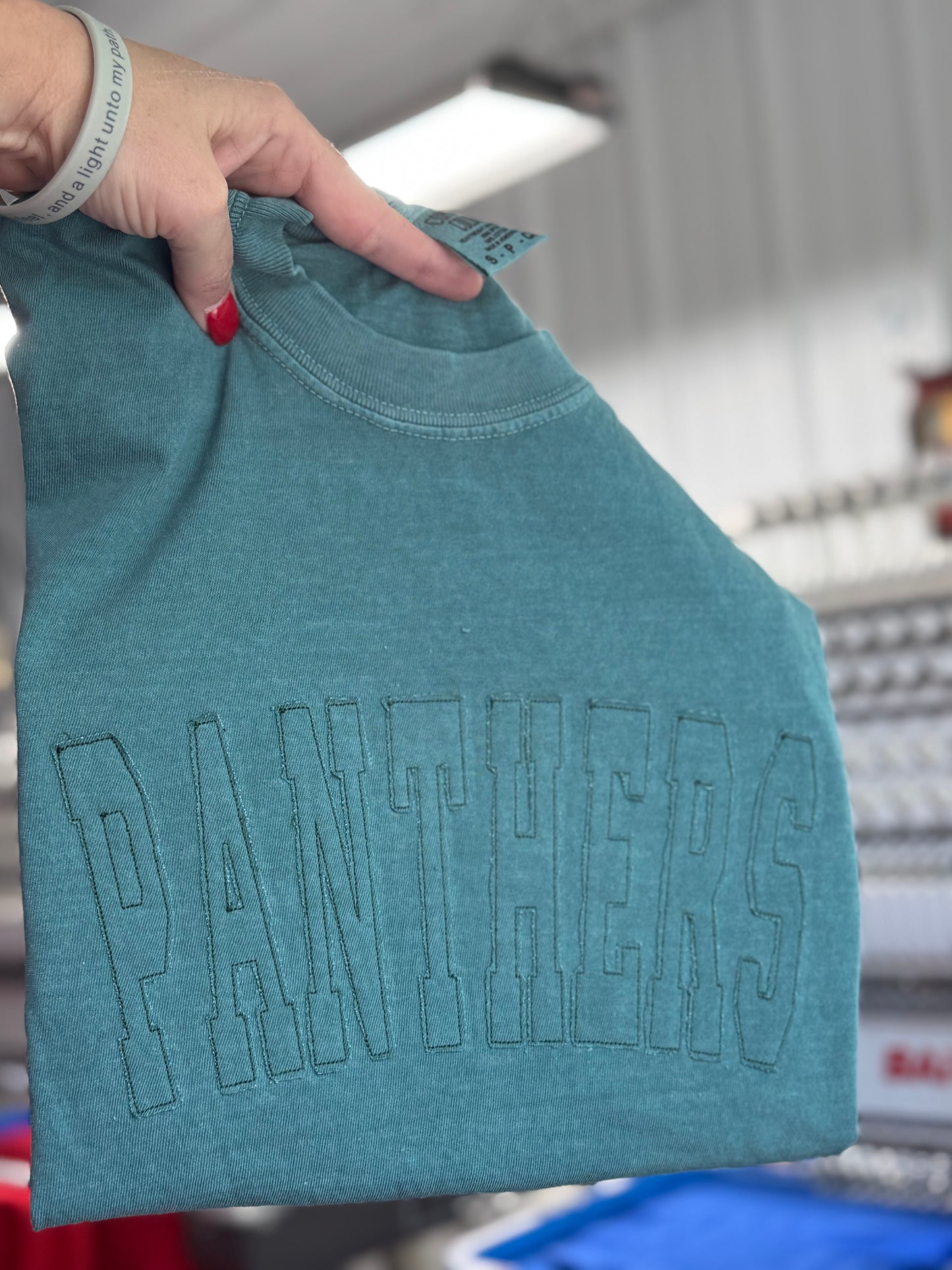 CUSTOM NAME/WORD RAGGY TSHIRT- EMBROIDERED