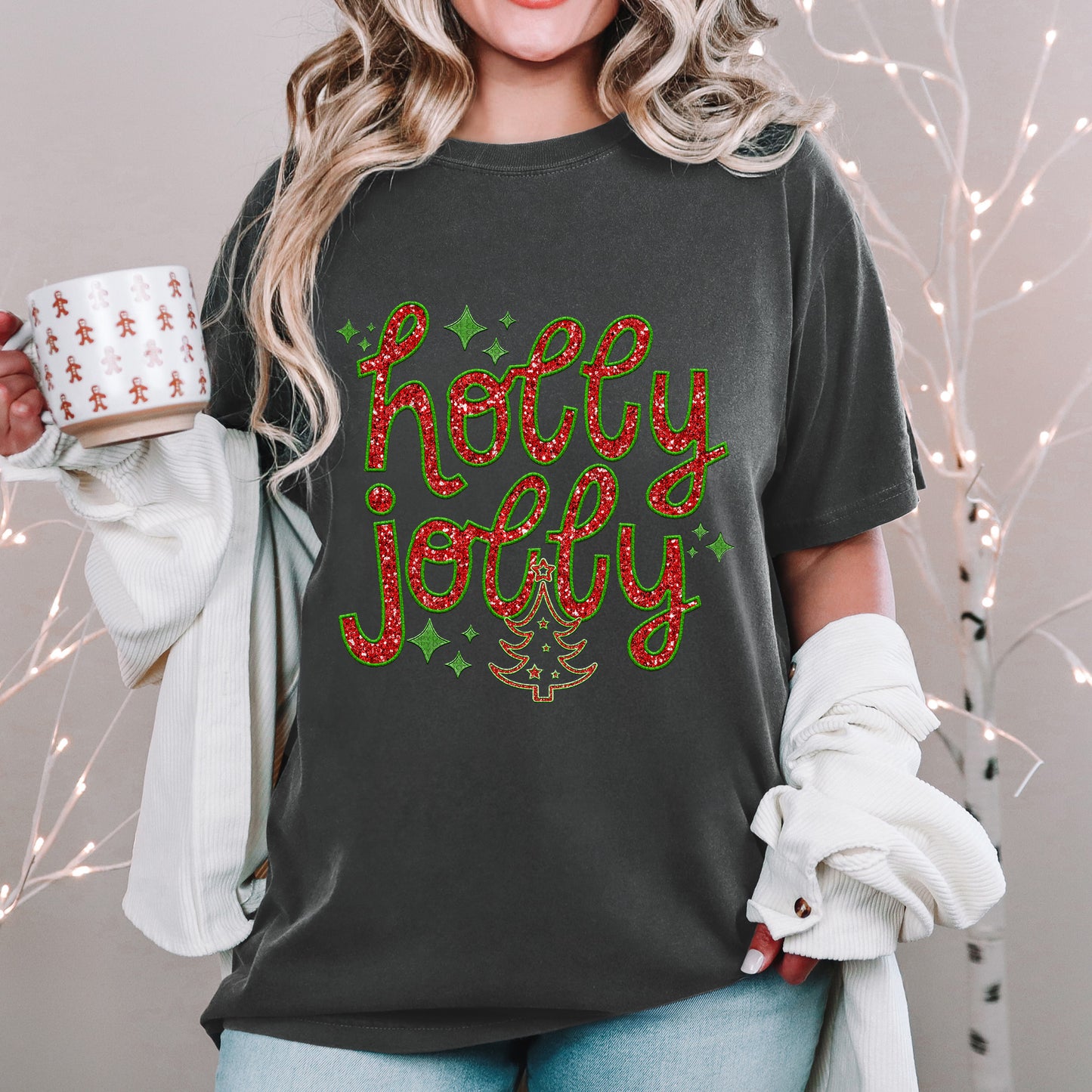 Holly Jolly Red/Green - TRANSFER (RT)