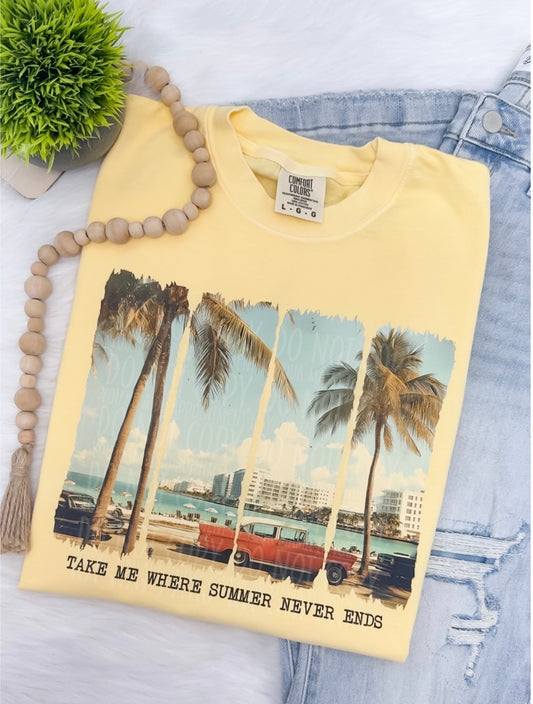 Take me where summer never ends- COMPLETED TEE