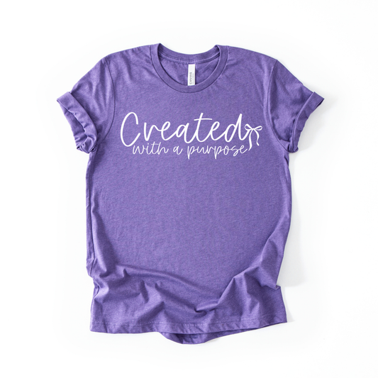 Created With A Purpose / White - TRANSFER (OHDD)