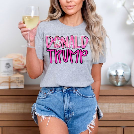 Do*ald Tr*mp PInk- TRANSFERS (Saved)