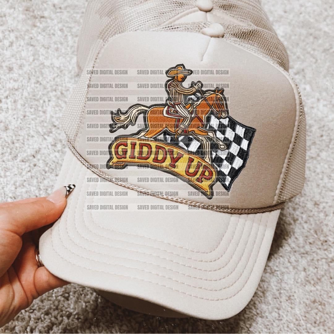 Giddy Up- Hat Transfer (S)