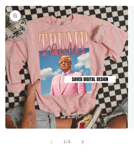 Pink D Tr*mp- TRANSFER (S)