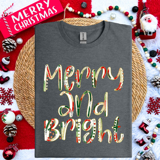 Merry and Bright Multi Color  - TRANSFERS (CC)