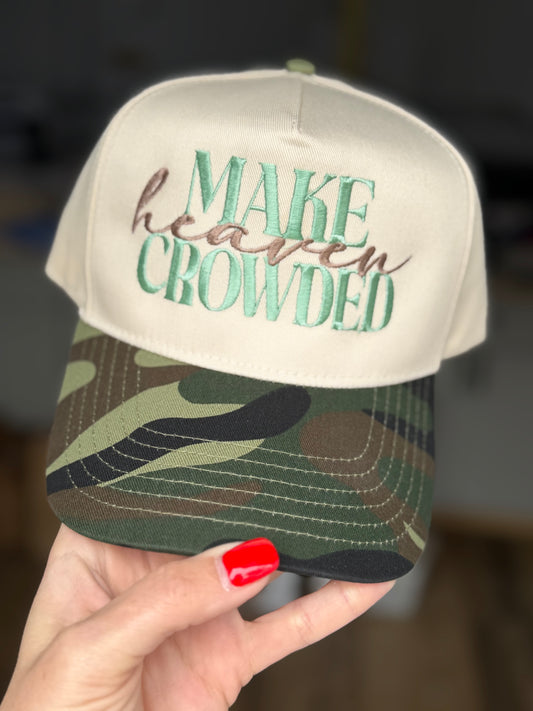 Make Heaven Crowded Camo | Embroidered Hat