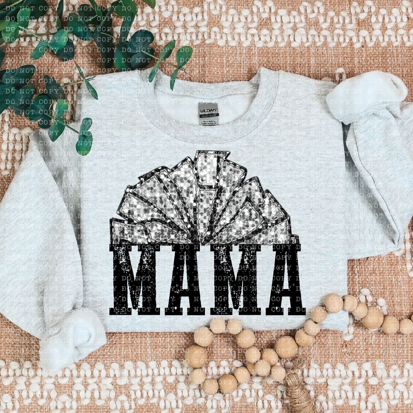 Cheer Mama faux sequin - Transfer (E)