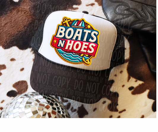 Boats N hoes- Hat Transfer