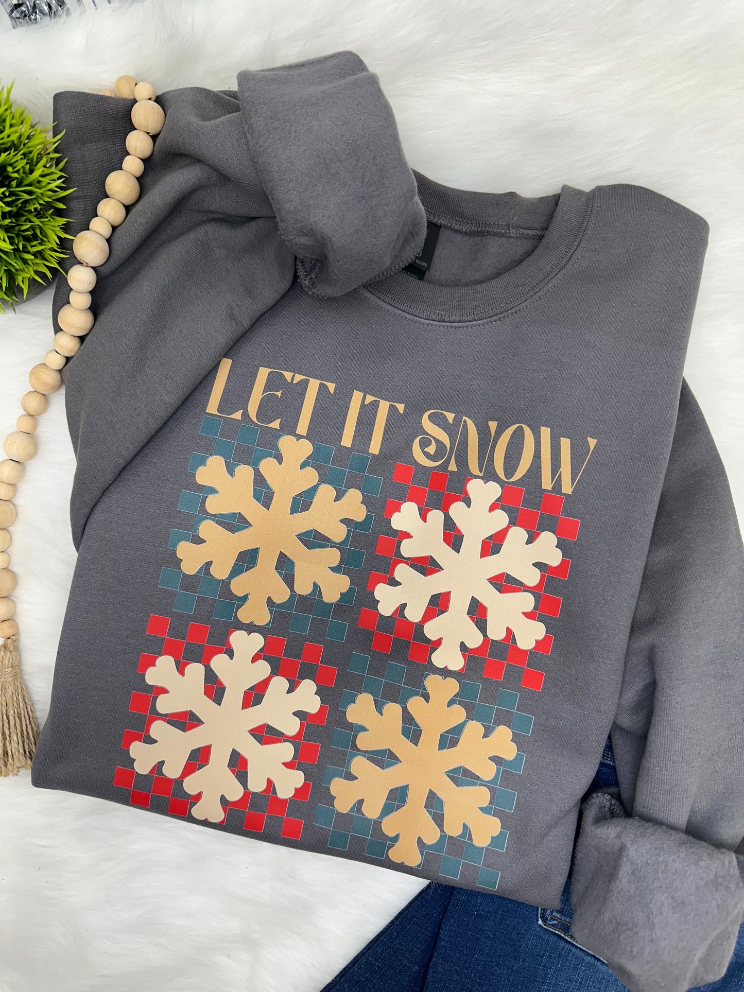 Let it snow- COMPLETED SWEATSHIRT