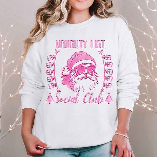 Naughty List Social Club Pink - TRANSFER (RT)