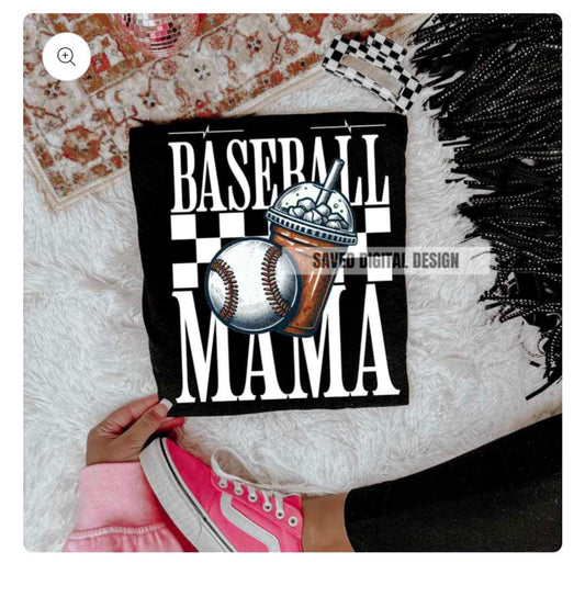 White Baseball Mama- TRANSFER (S)