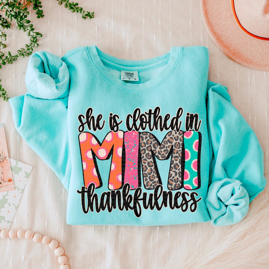 She is clothed in thankfulness MIMI- Transfer (SDD)