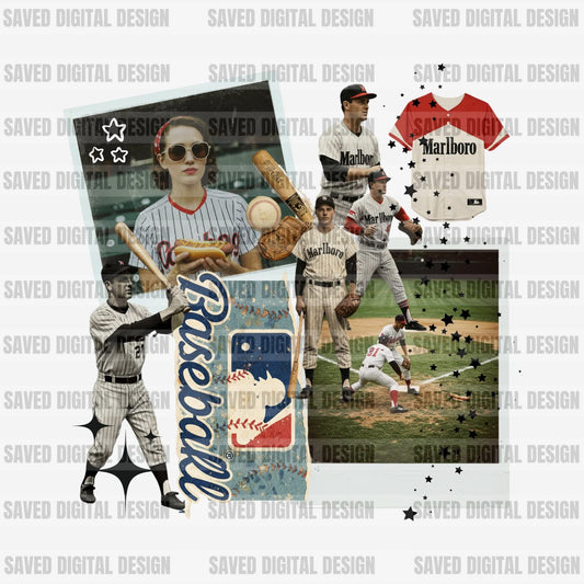 Baseball Collage - TRANSFERS (Saved)
