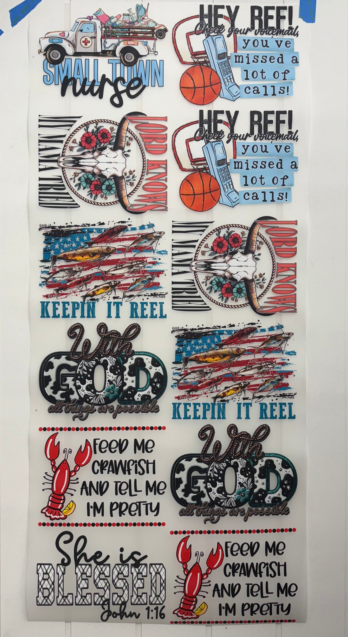 Small Town Nurse Pre Made Gang Sheet