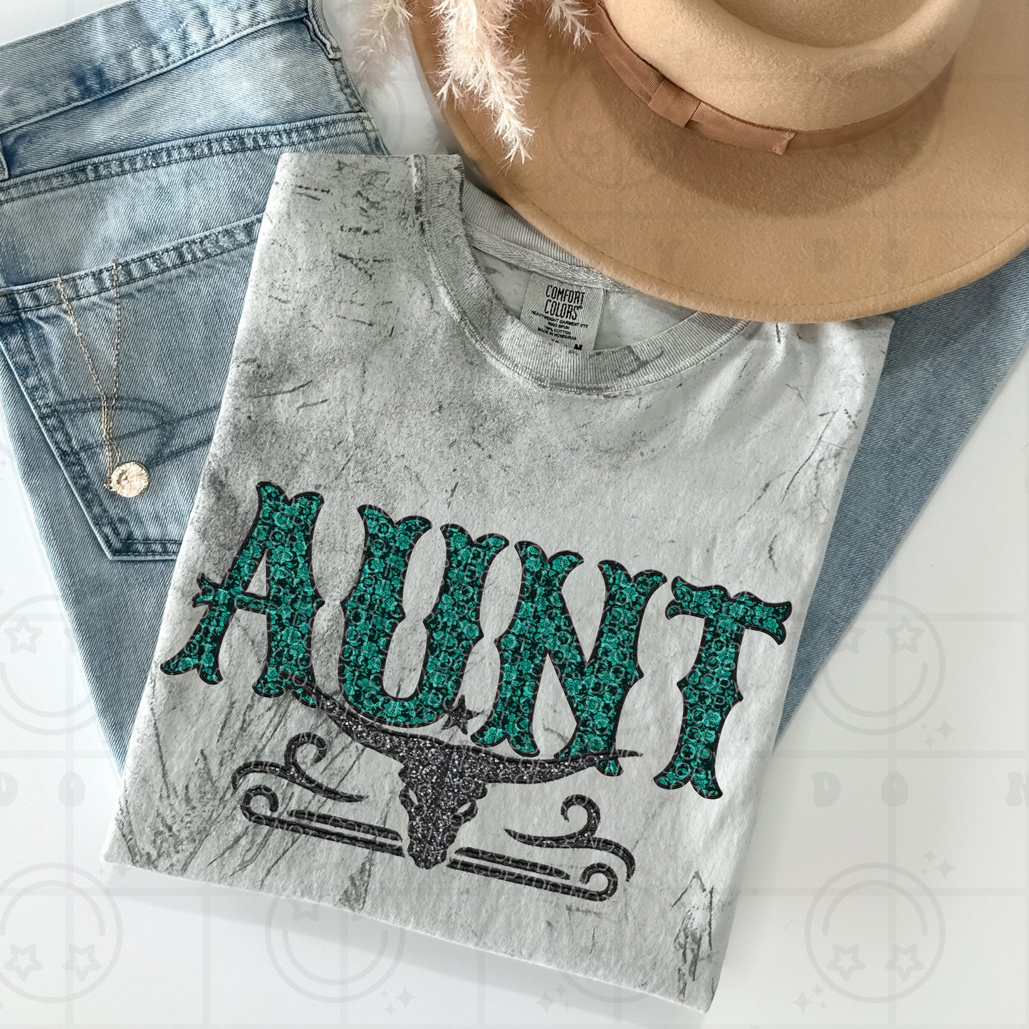 Teal Lace Aunt - TRANSFERS (HW)