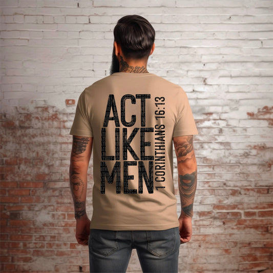 Act Like Men Black Ink  - TRANSFER (SDD)
