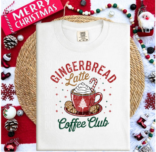 Gingerbread Coffee Club - TRANSFER