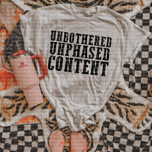 Unbothered unphased content - Transfer (E)