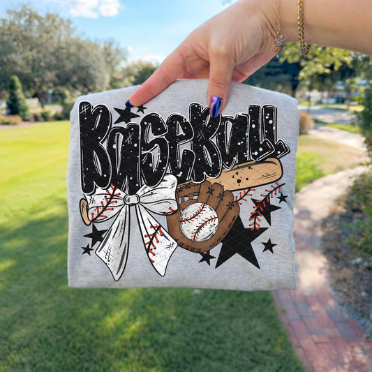 baseball Bow - TRANSFER (SDD)