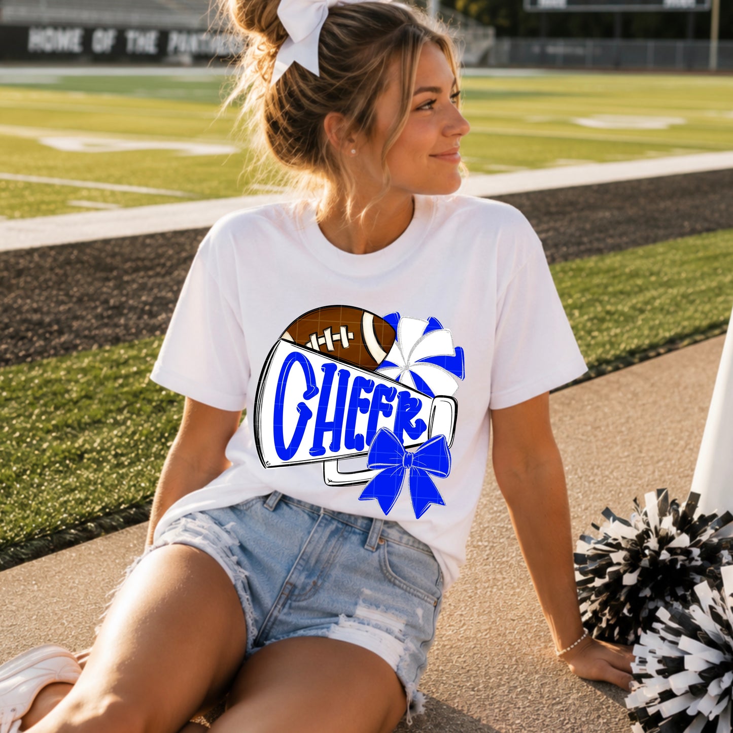Cheer / Blue & White -  TRANSFER (SDD)