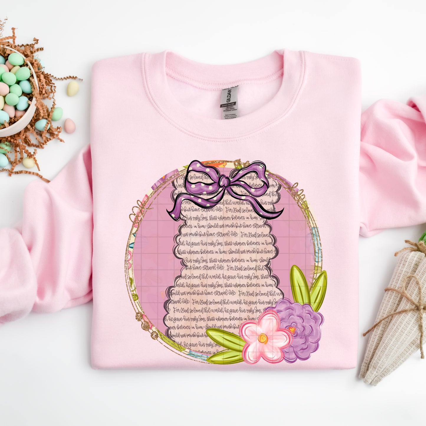 Bunny Circle Frame - TRANSFER (SDD)