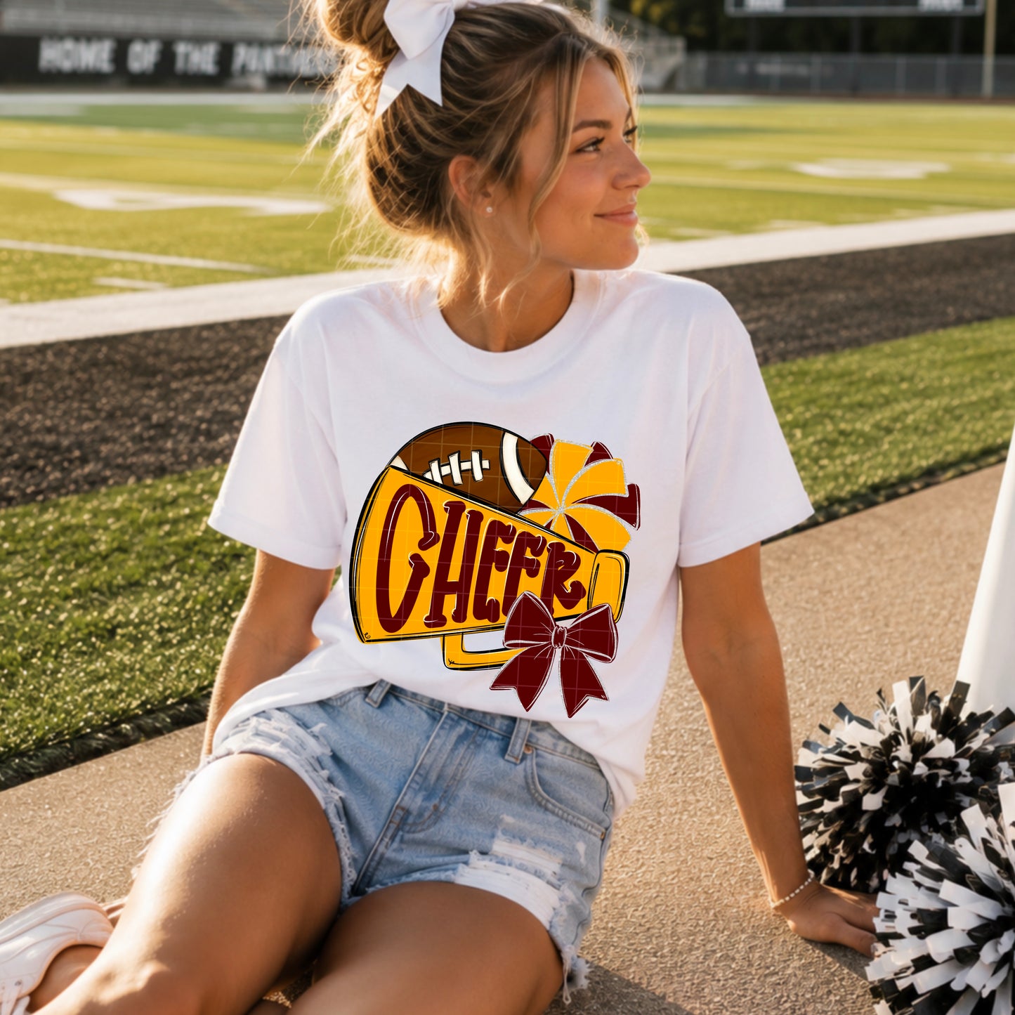 Cheer / Burgundy  & Gold -  TRANSFER (SDD)
