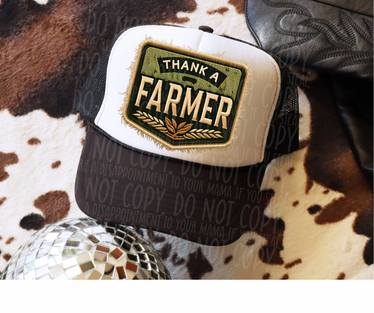 Thank a farmer- Hat Transfer