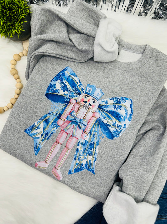 Nutcracker Bow- COMPLETED SWEATSHIRT