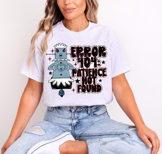 Error 404: Patience Not Found - TRANSFER (CST)