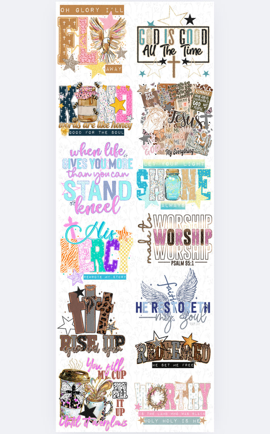 I'll Fly Away - PRE MADE GANG SHEET 22X60