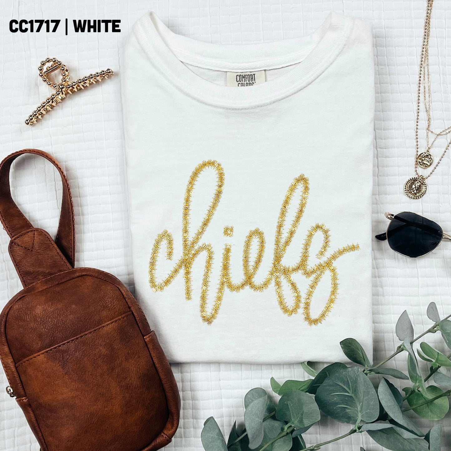 Chiefs Gold Faux Tinsel - TRANSFER (TGG)