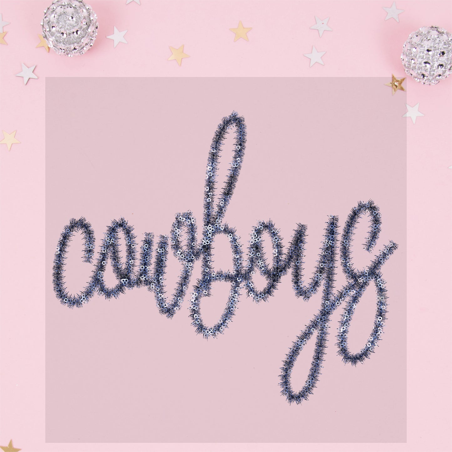 Cowboys Faux Tinsel  - TRANSFER (TGG)