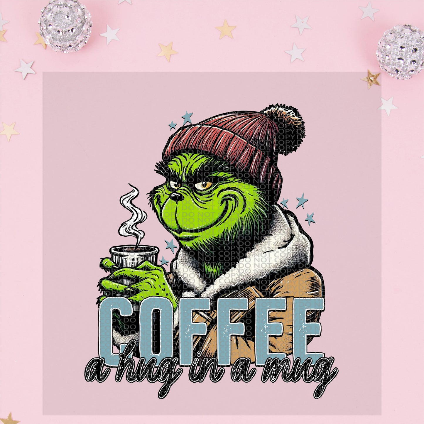 Grinch Hug in a Mug - TRANSFER (PH)