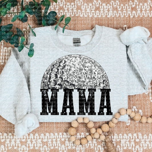 Golf Mama faux sequin - Transfer (E)