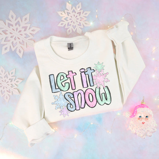 Let it Snow Pastel - TRANSFER (AB)