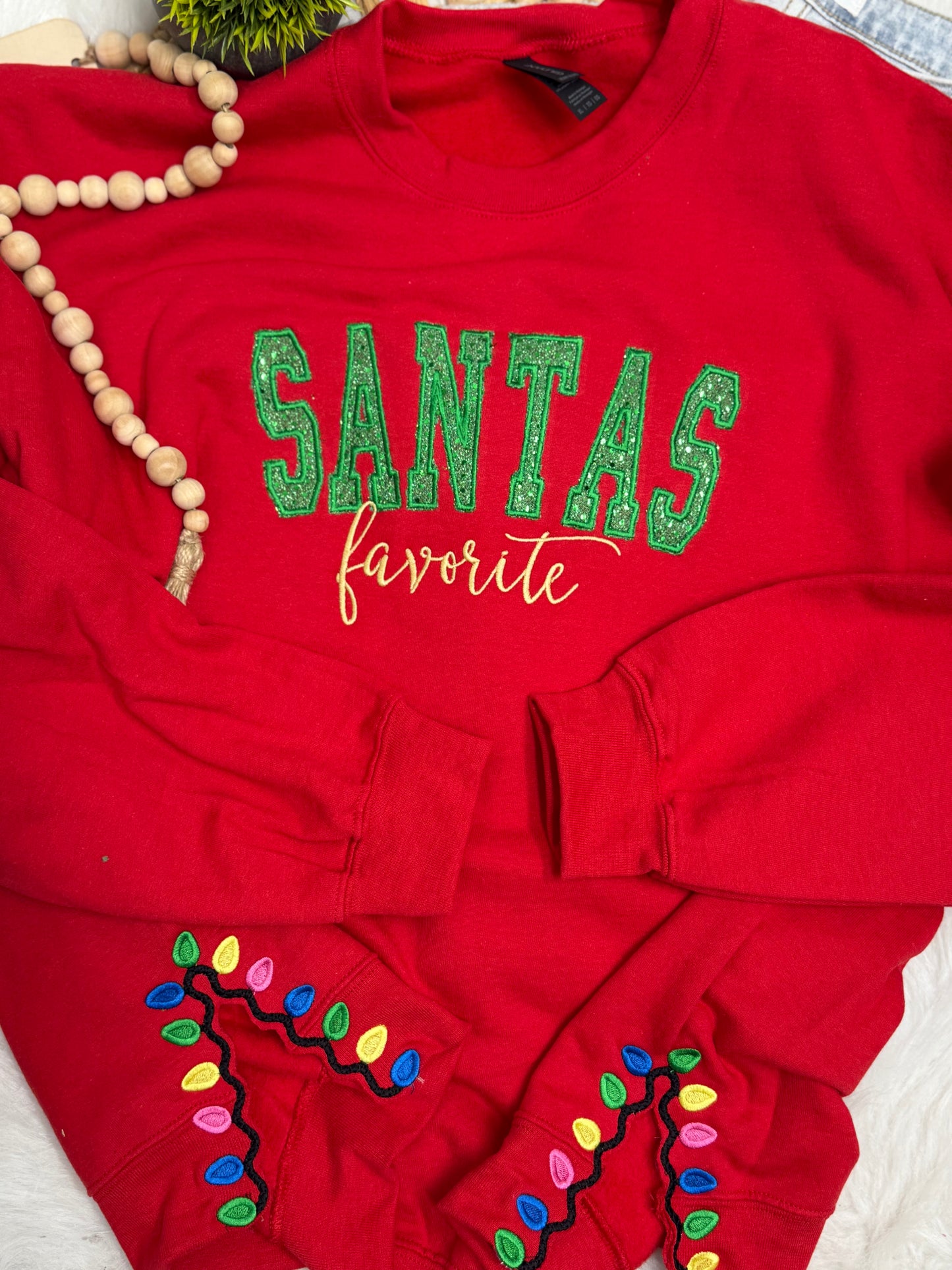 Santa's Favorite- EMBROIDERED SWEATSHIRT