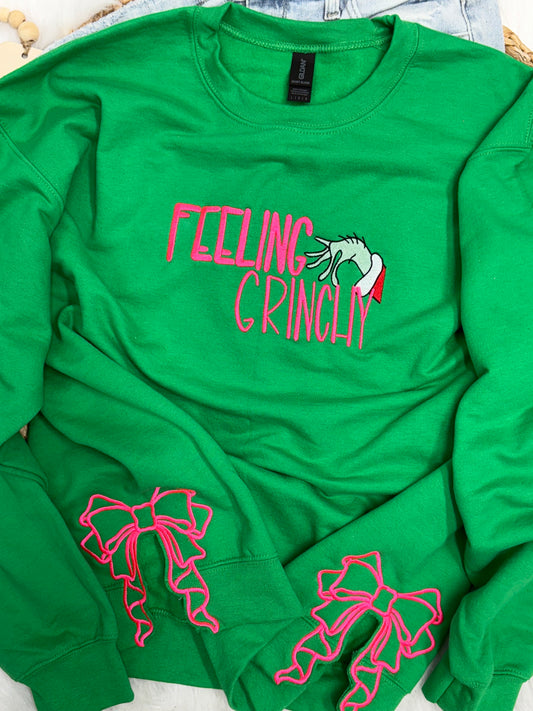 Feeling Gr*nchy with side bows - Embroidered