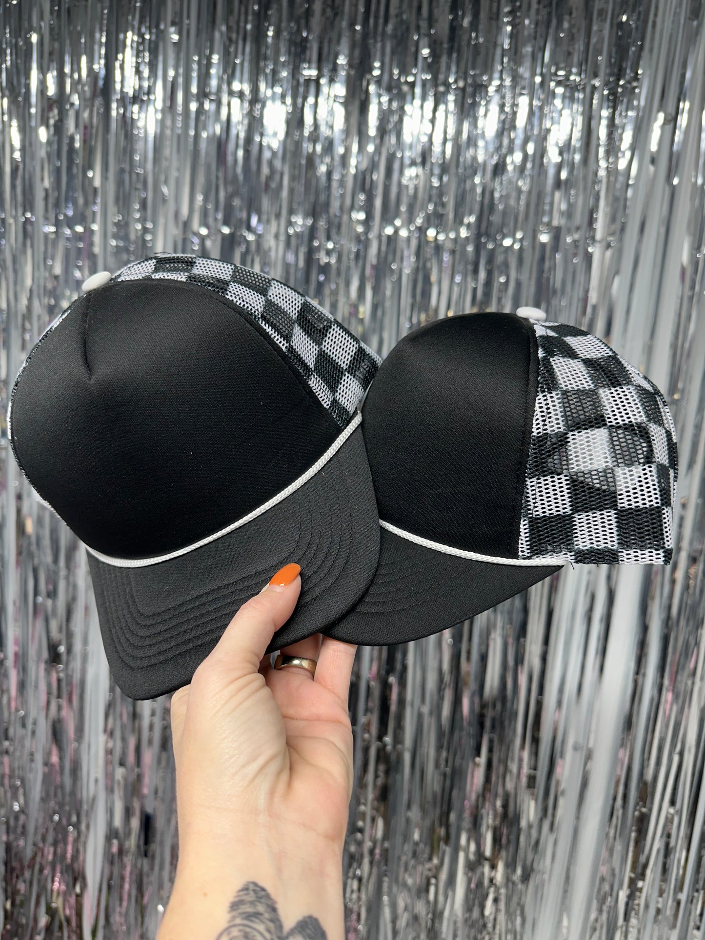 Checkered Hat - BLANK