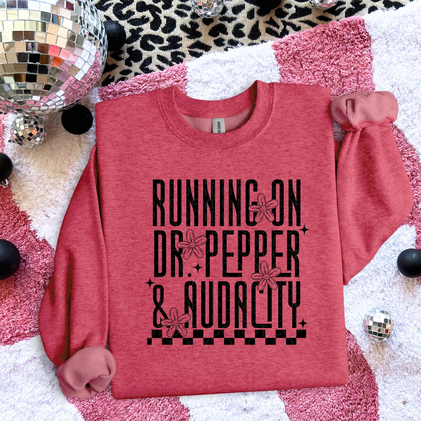 Running On Dr. Pepper and Audacity Black Ink - TRANSFERS (L)