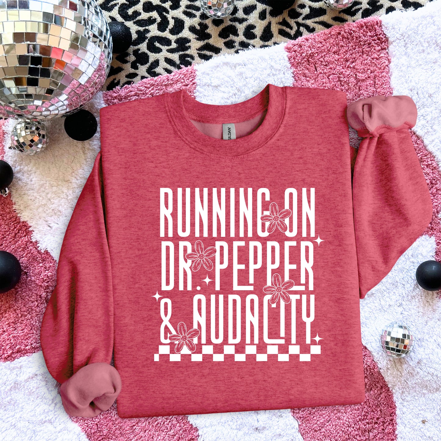 Running On Dr. Pepper and Audacity White Ink - TRANSFERS (L)