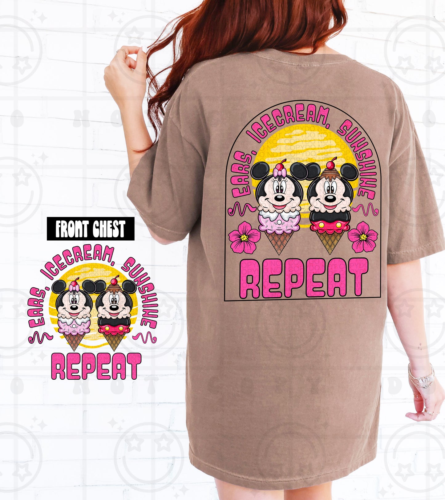 Ears Ice Cream Sunshine Repeat - Transfer (HW)