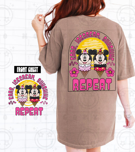 Ears Ice Cream Sunshine Repeat - Transfer (HW)
