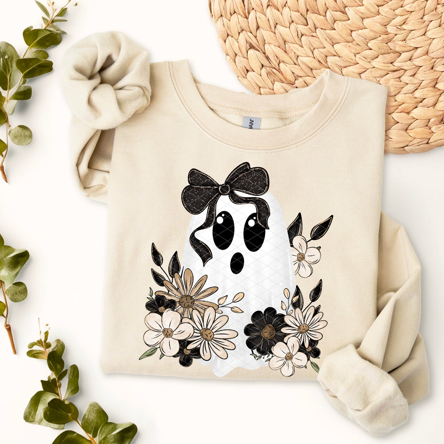 Dark Floral Ghostie - TRANSFER (SDD)